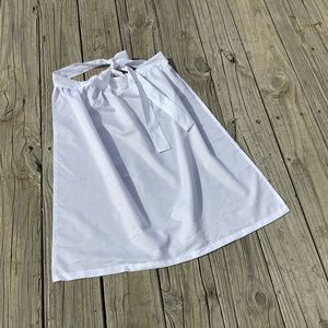 White Plain Apron Select Size Long Pioneer Apron Costume